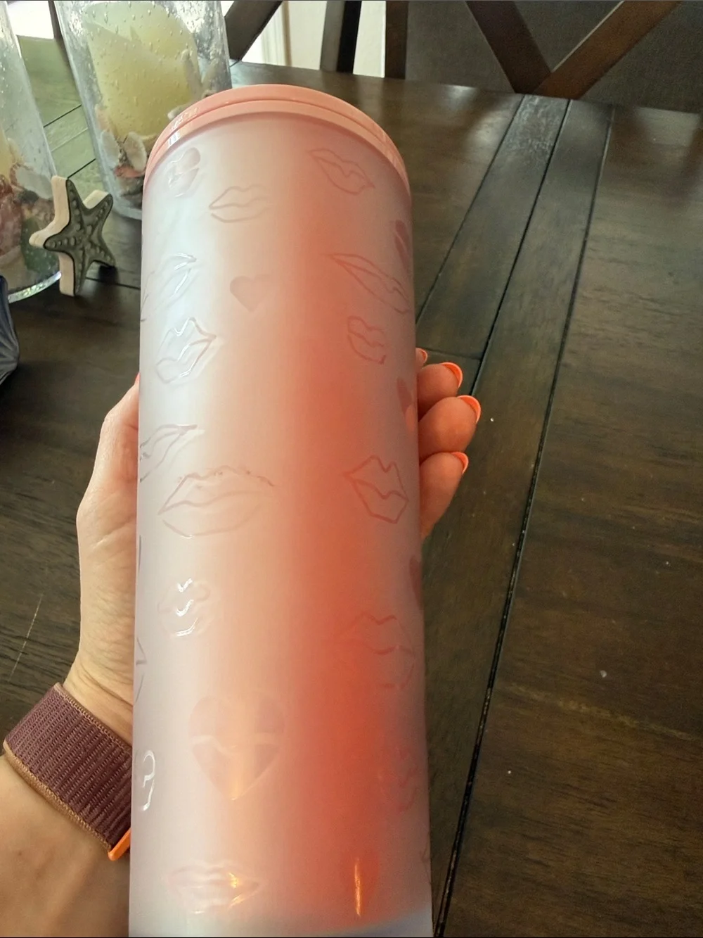 Starbucks Pink Reusable Cup with Straw